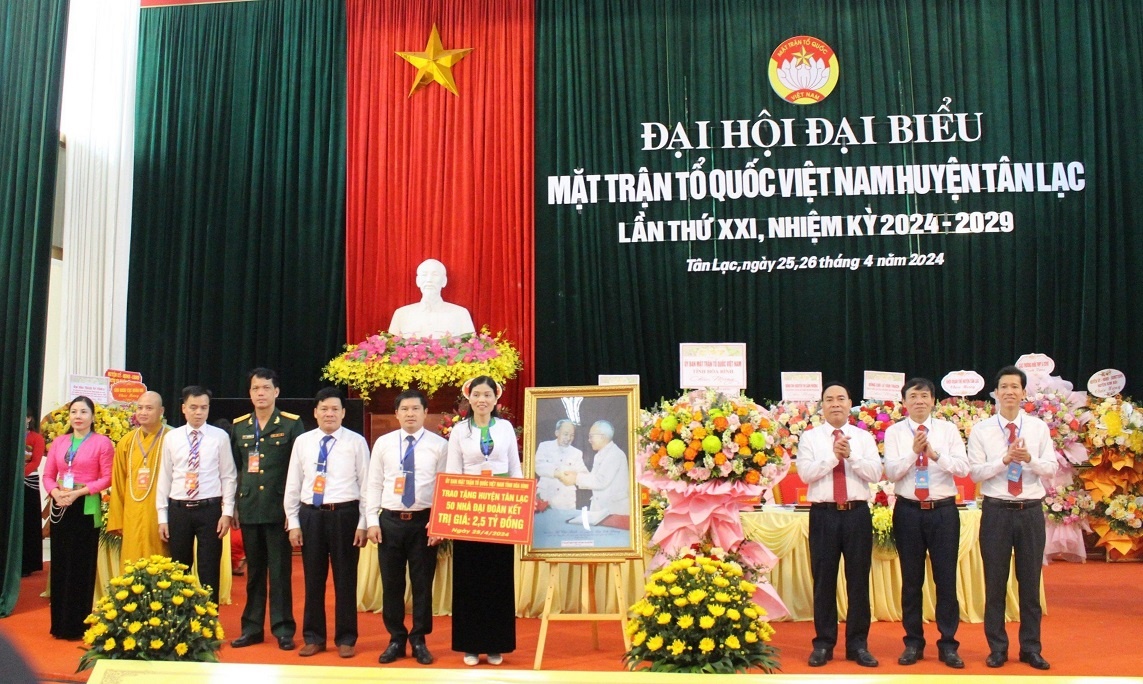 Đại hội điểm Mặt trận Tổ quốc Việt Nam huyện Tân Lạc lần thứ XXI, nhiệm kỳ 2024-2029 thành công tốt đẹp